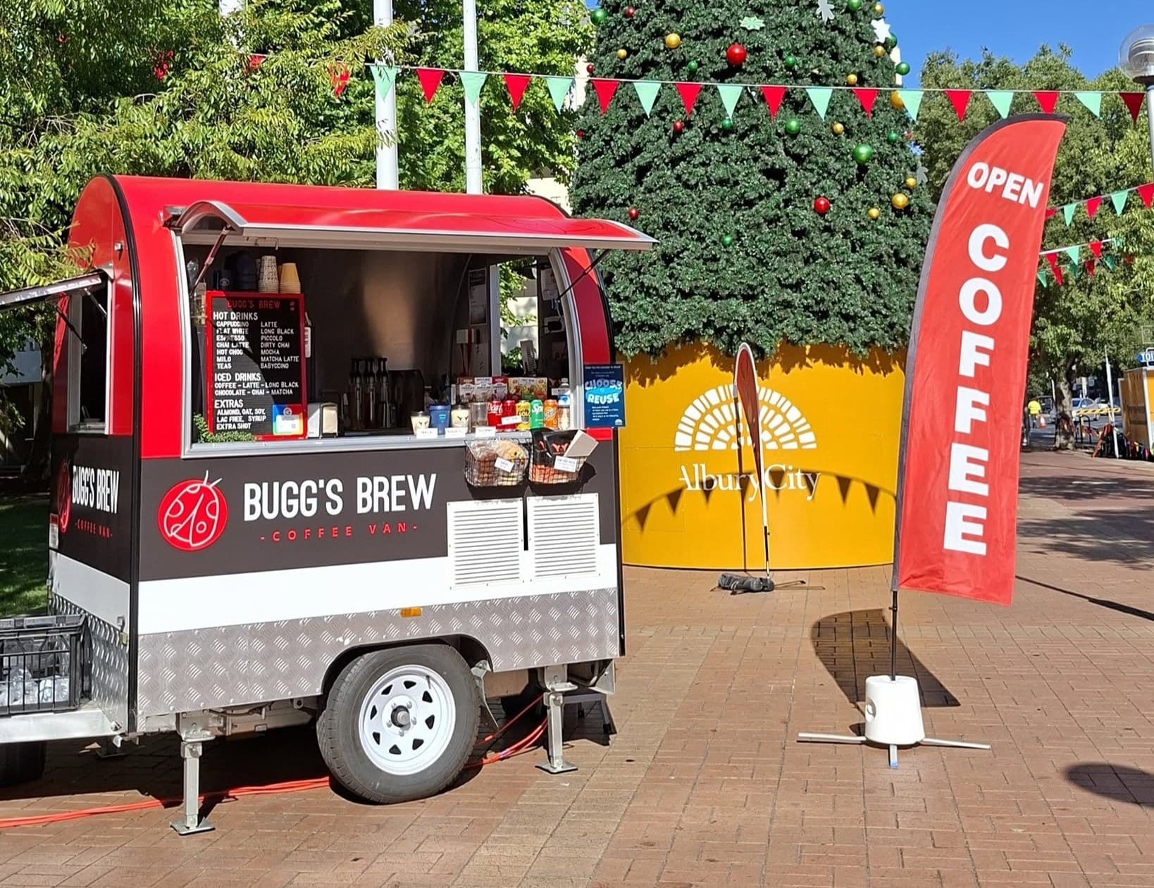 Bugg's Brew Coffee Trailer - Mid Plus Round with Expobar 2 Group