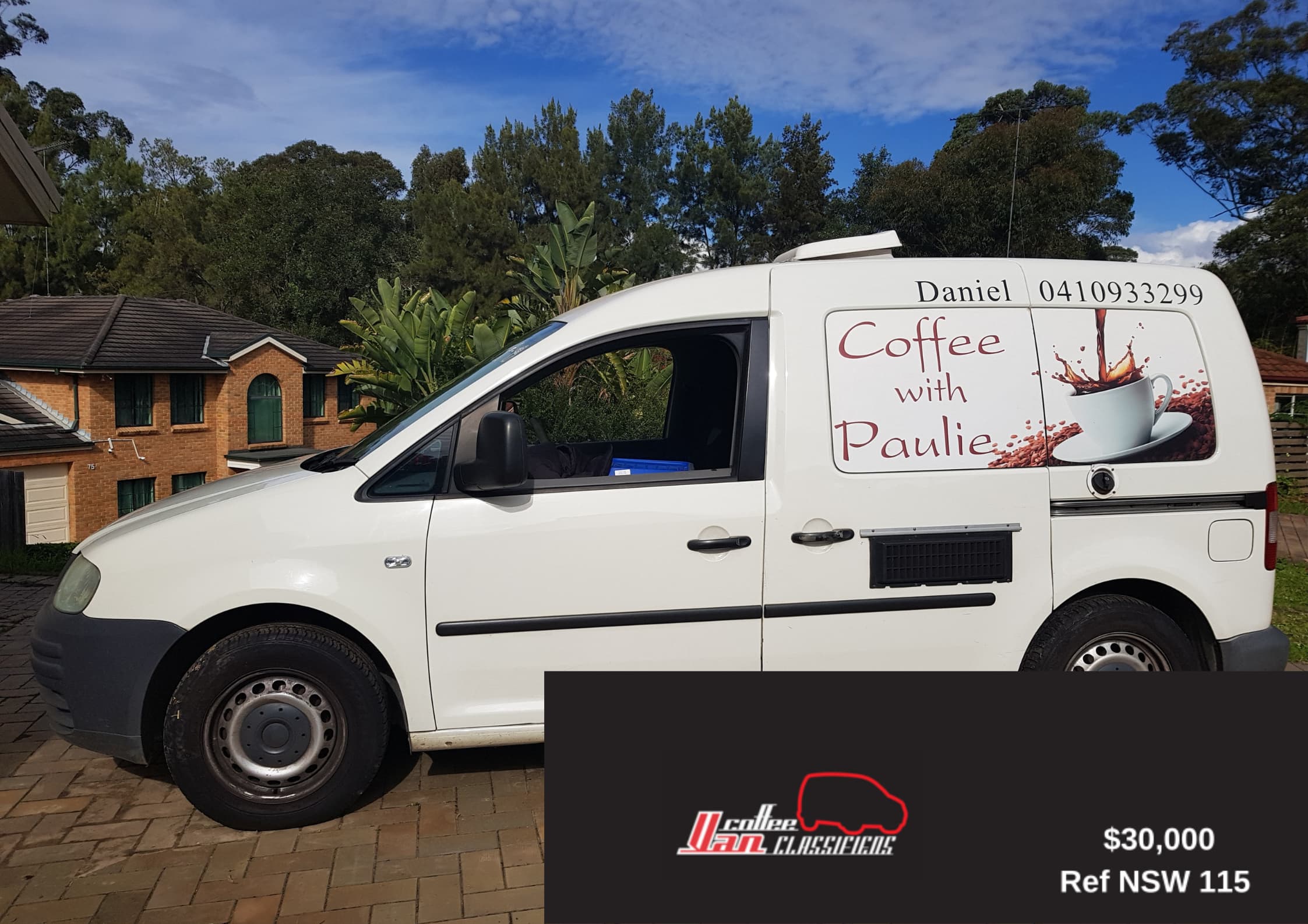 Coffee Business on Wheels — 2006 VW Caddy Diesel, Full Stainless Fit-Out