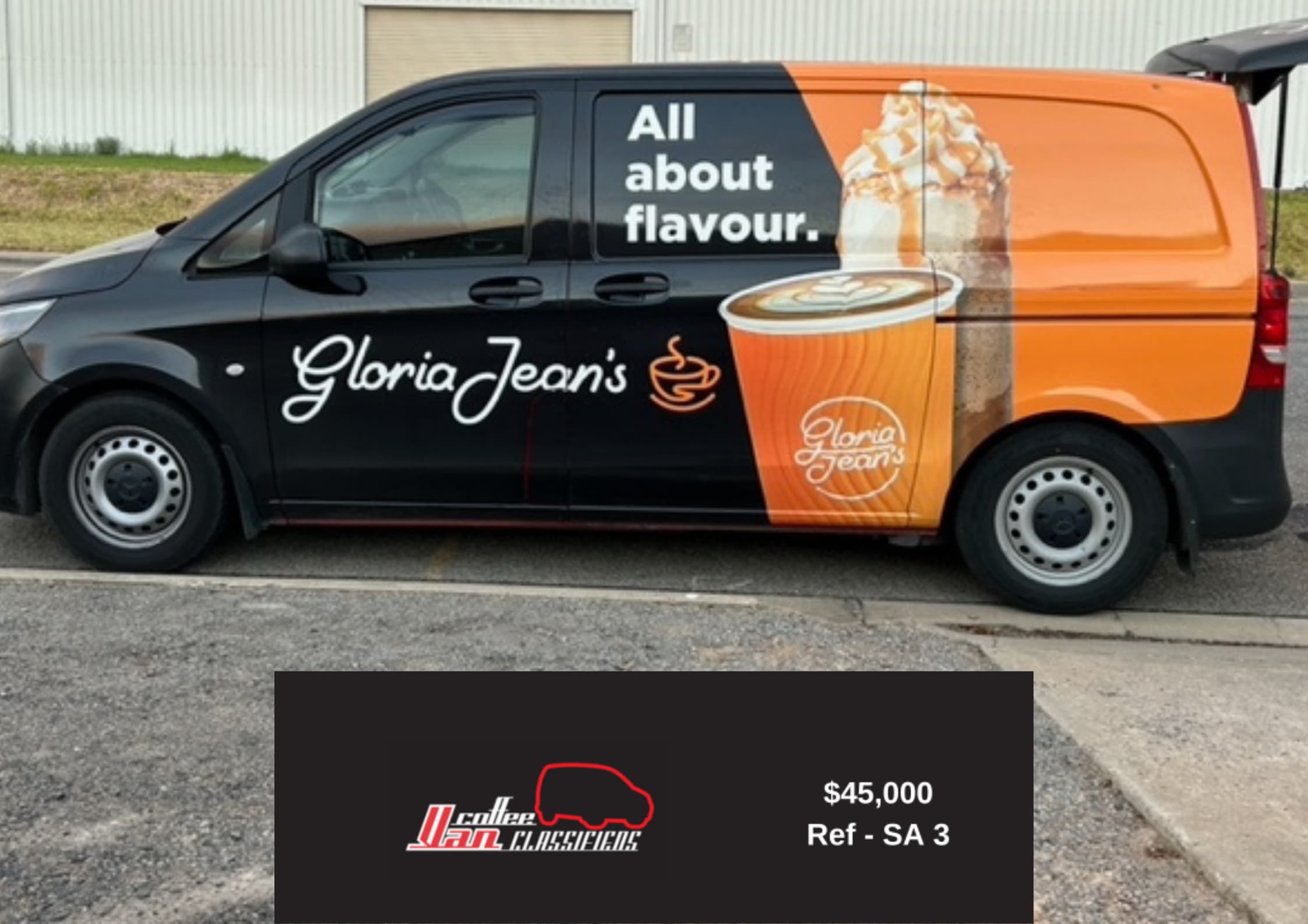 Gloria Jeans Mobile Coffee Van for sale- Lonsdale SA