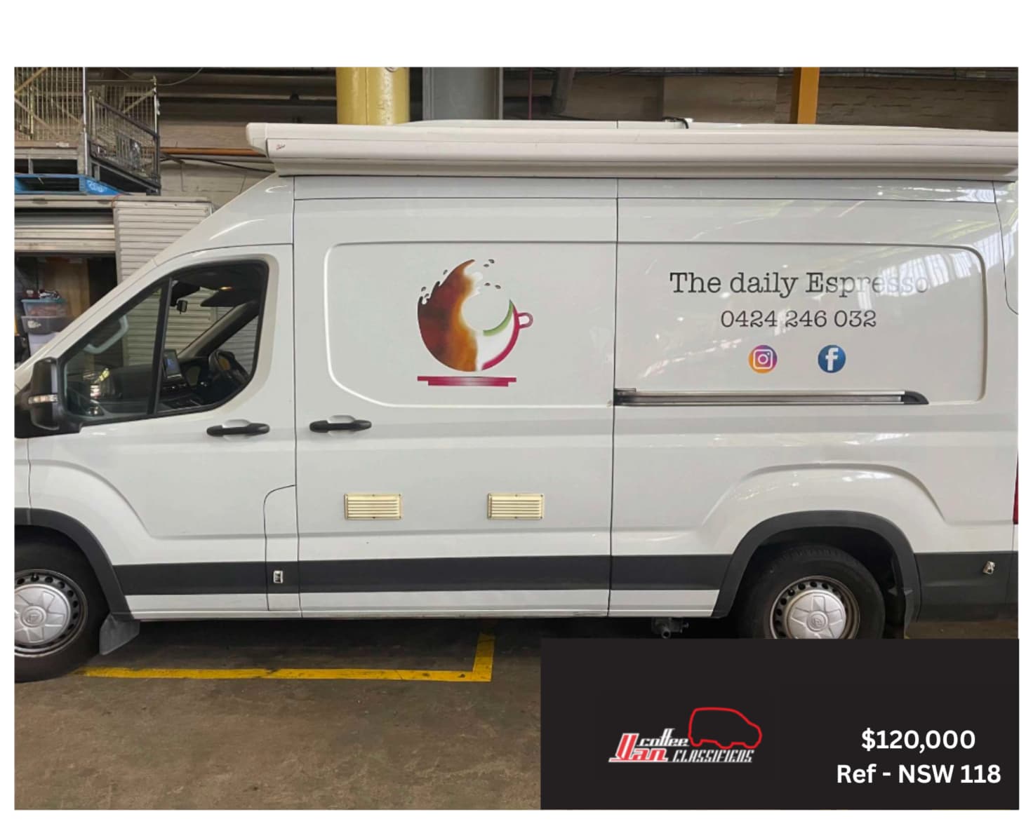 The Daily Espresso — LDV Deliver 9 Coffee Truck with Established Run