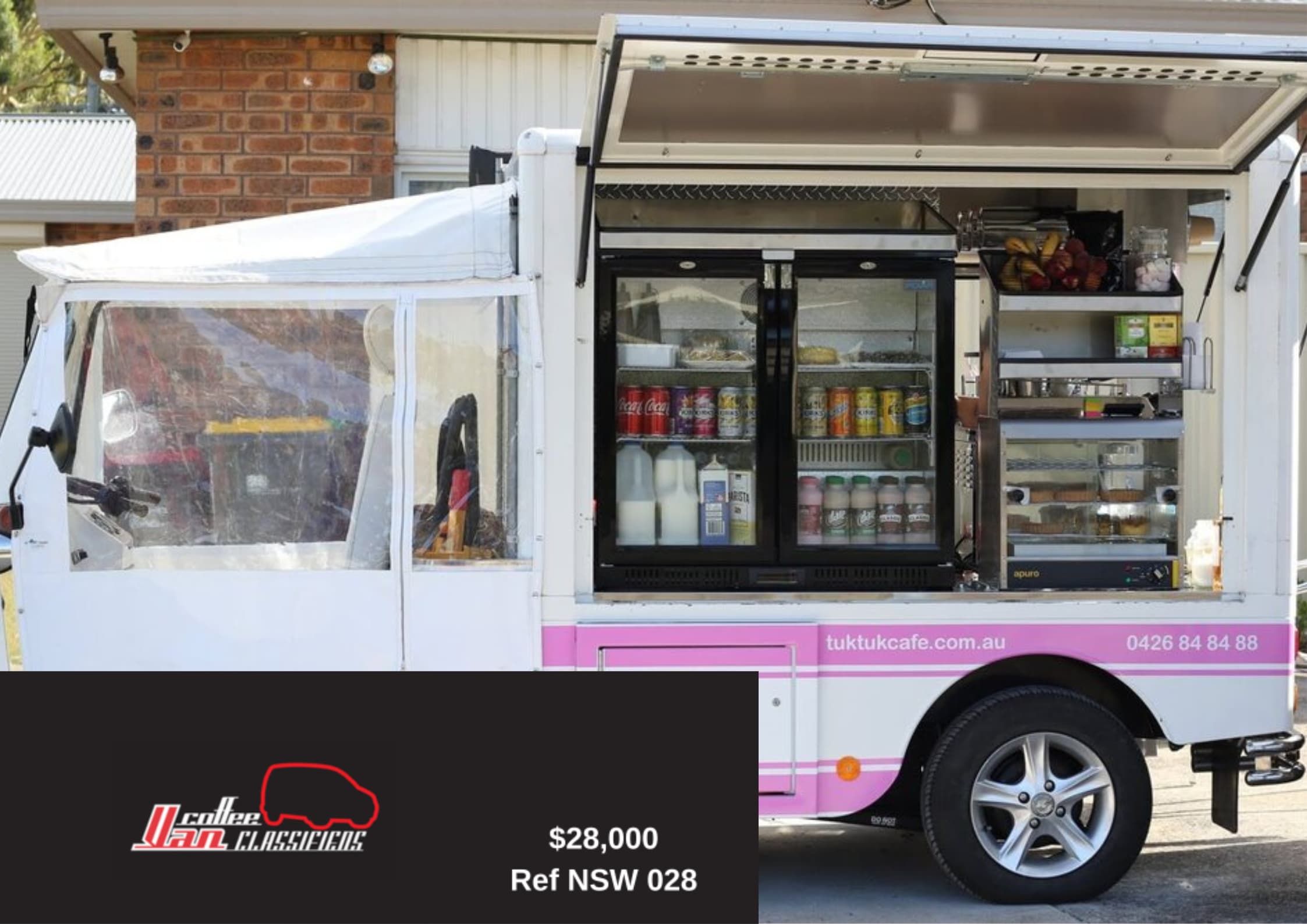 Unique Tuk Tuk Coffee Van For Sale